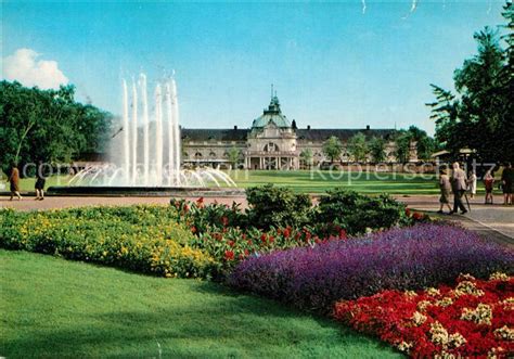 Ak Ansichtskarte Bad Oeynhausen Kurhaus Mit Kurpark Und