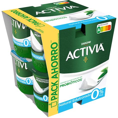 Activia Desnatado Natural Edulcorado X8 Activia