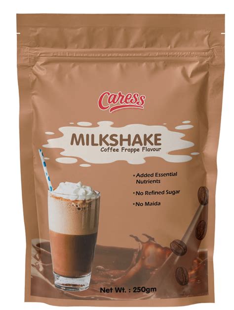 Caress Foods Instant Milkshake Premix Coffee Frappe Flavor Powder Form