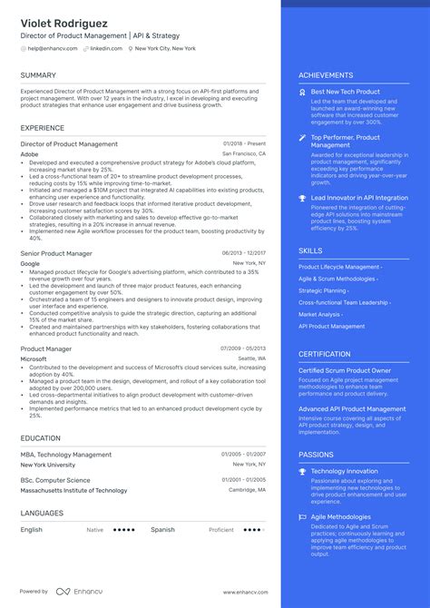 37 Product Manager Resume Examples And Guide For 2024