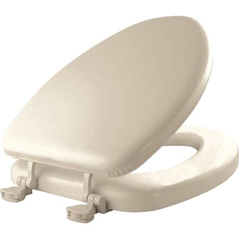 Mayfair Lift Off Cushioned Vinyl Elongated Toilet Seat At