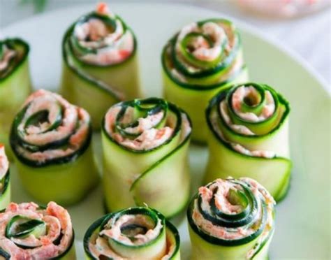 Smoked Salmon Cucumber Rolls With Cream Cheese Healthycaresite