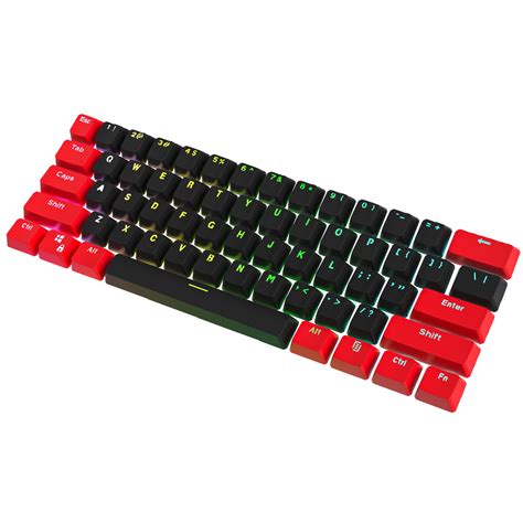 61 PBT Keycaps 60 Percent Custom Backlit Key Caps Covers OEM Profile