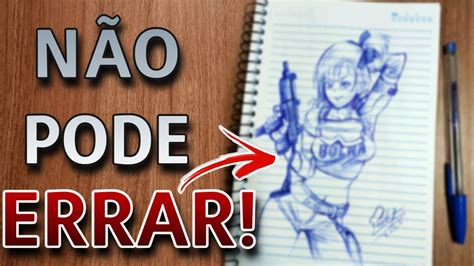 Desenhei SÓ Com Caneta Bic Olha Como Ficou Youtube