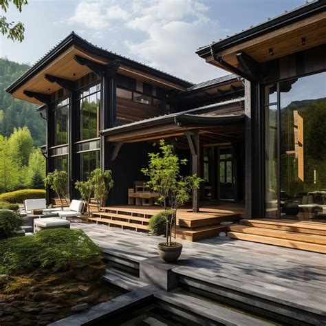 Modern Chinese Style Wooden Houses Modern Japanese