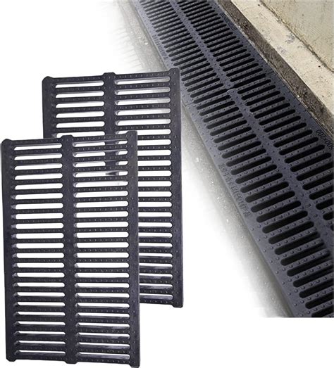 2pcs High Polymer Drain Strainers Plastic Grate Trench Drain Cover Resin Plastic