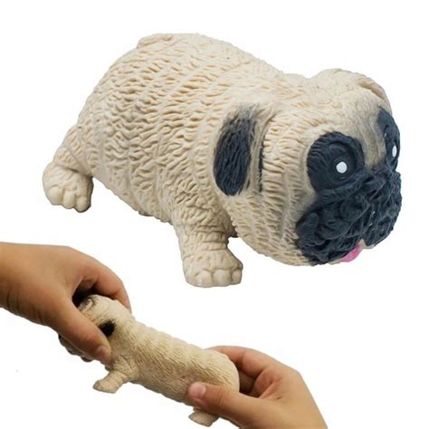 GNIOTEK ANTYSTRESOWY ZABAWKA SQUISHY MOPS PIESEK 12810634141