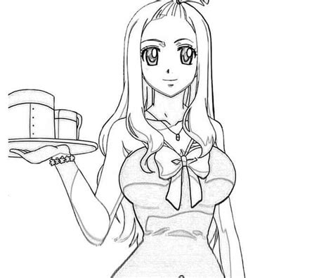 Coloriage Kagura Mikazuchi Du Manga Fairy Tail Coloring Pages Images