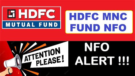 Hdfc Mnc Fund Nfo Invest In Top Mnc Stocks Portfolio Youtube