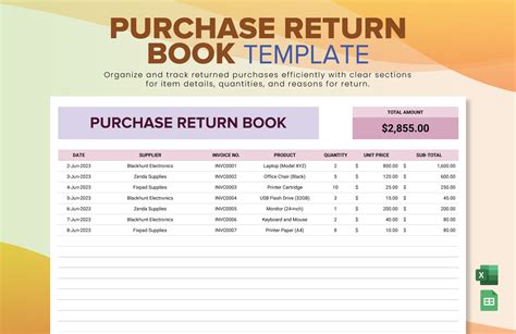 Free Editable Book Templates in Microsoft Excel to Download