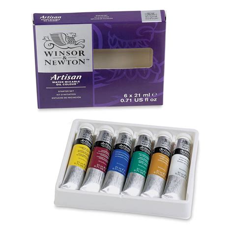 Winsor Newton Artisan Water Mixable Oil Paint Starter Set Set Of 6