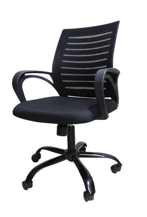 Fabric Clac Black Mesh Revolving Chair For Office At Rs In