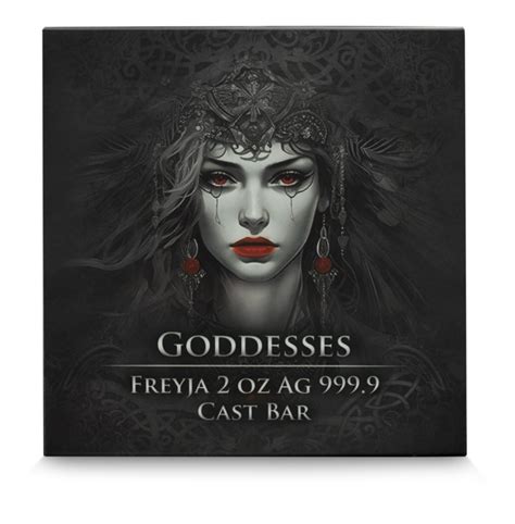 Germania Goddesses Freyja Oz Silver Colorized Cast Bar With