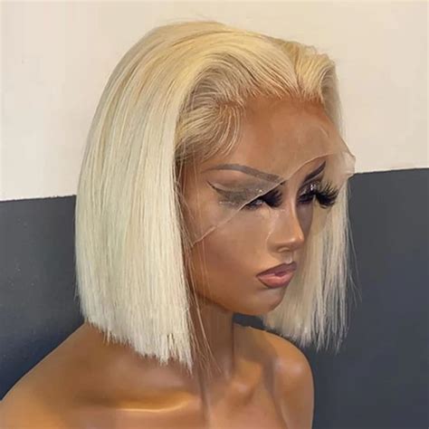 Amazon Honey Blonde Bob Wig Human Hair Hd Transparent X