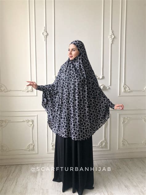 Transformer Black And White Khimar Long Jilbab Hijab Nikab Etsy