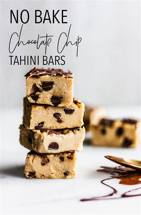 chocolate chip tahini bars - Miss Allie's Kitchen