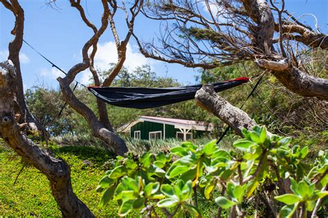 Oahu’s North Shore Cabin Camping At Malaekahana Beach Campground Little Green Field Book