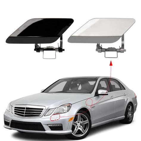 Front Bumper Headlight Washer Spray Cover Cap For Mercedes Benz E Class