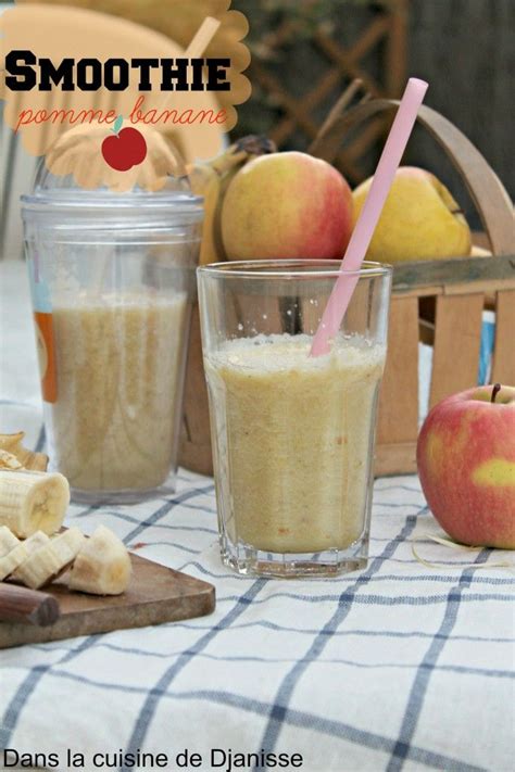 Smoothie pomme banane recette végétalienne Smoothie pomme Pomme