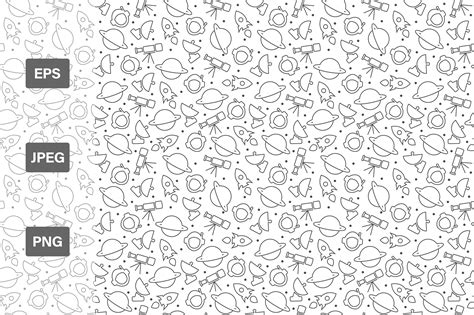 Seamless Astronomy Pattern Vector Design Graphic By Agung Sptr · Creative Fabrica