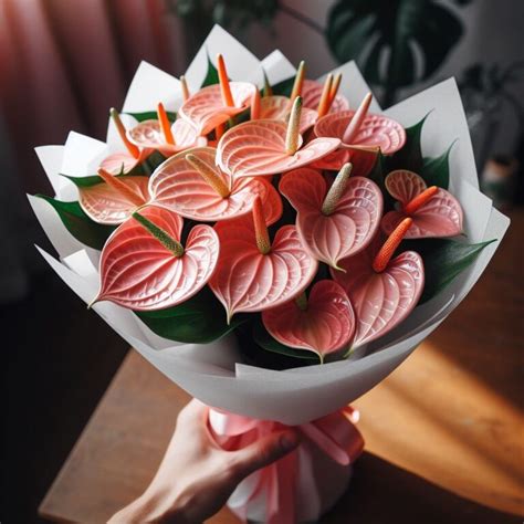 Buchet De Anthurium Cu 17 Fire Rosii Florarie Online Bucuresti 500