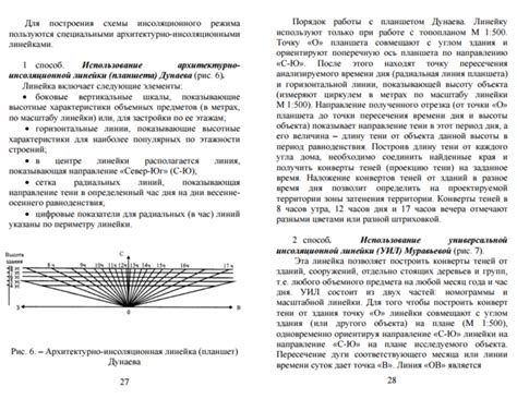 как пользоваться инсоляционной линейкой