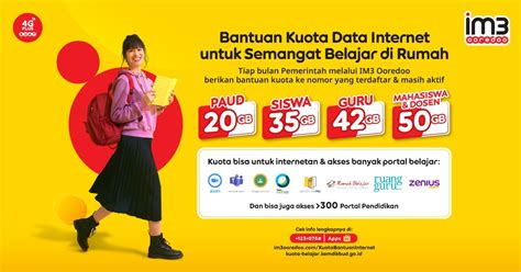 Sst IM3 Ooredoo Salurkan Kuota Belajar Gratis Mahasiswa Juga Kebagian