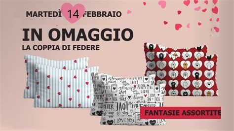 Omaggio San Valentino 2023 da Tigotà una coppia di federe Scontrino