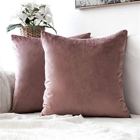 Mauve Velvet Pillows Borrowed Charm