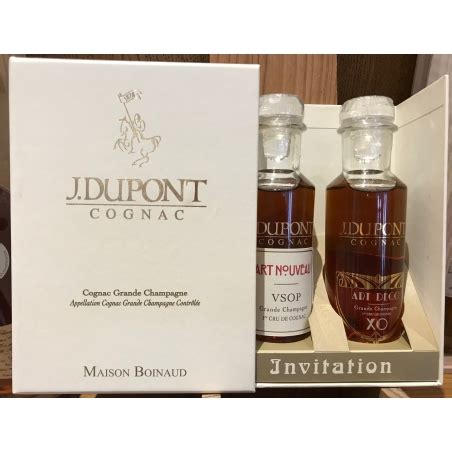 Cognac J Dupont Xo Vsop Coffret Invitation Grande Champagne