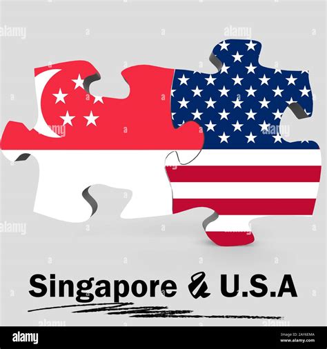 Singapore Usa Flag Hi Res Stock Photography And Images Alamy