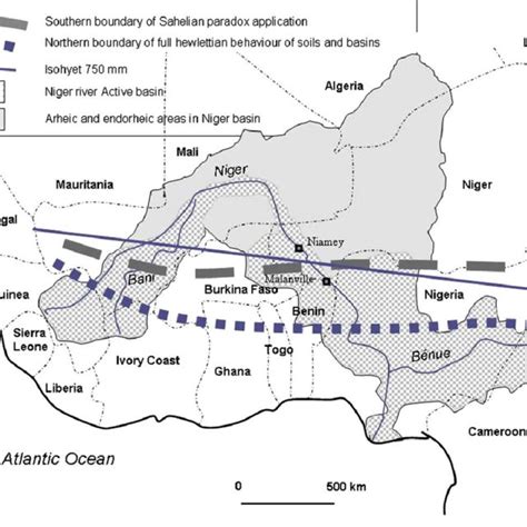 The Niger River Basin After Olivry 2002 And Boundaries Of Sahelian Download Scientific