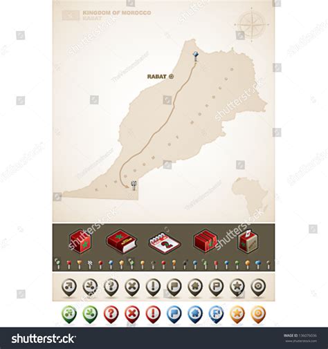 Morocco Africa Maps Plus Extra Set 스톡 벡터로열티 프리 136076036 Shutterstock