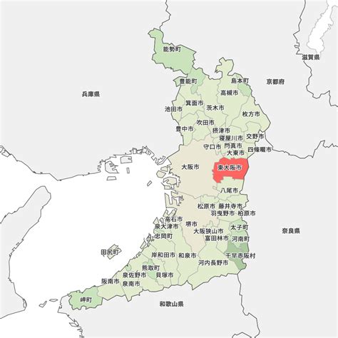 大阪府東大阪市の地図 Map It マップ・イット