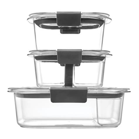 Rubbermaid Brilliance Food Storage Containers 10 Piece Plastic