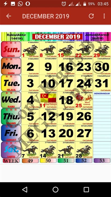 Kalendar Kuda Malaysia 2021 Apk For Android Download