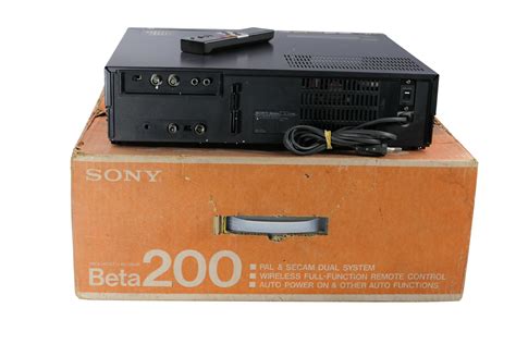 Sony Sl Me Betamax Videorecorder Pal Secam Boxed Vcrshop