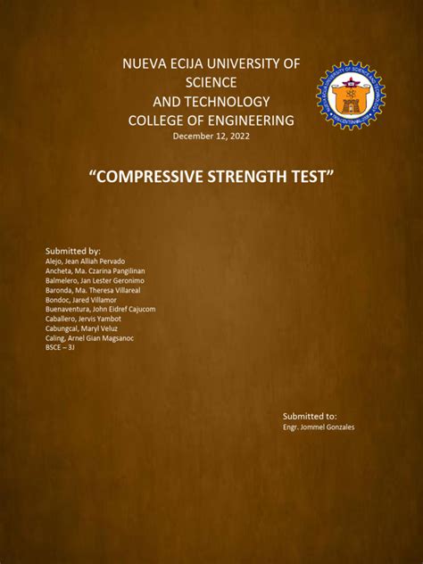 Compressive Strength Test | PDF | Concrete | Construction Aggregate