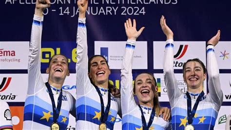 Ciclismo Su Pista Europei Azzurre D Oro Nell Inseguimento