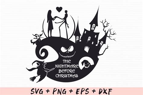 Nightmare Before Christmas Svg Jack Skellington Commercial Designful