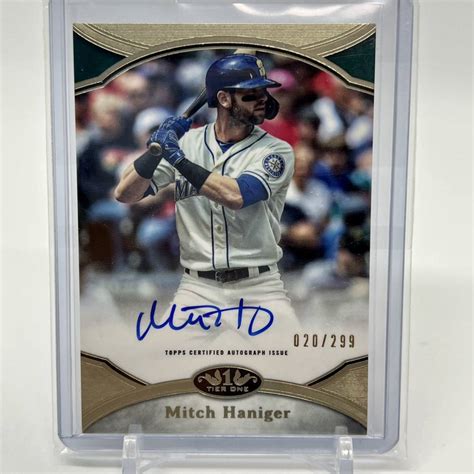 Mitch Haniger Auto Topps Tier One Baseball Mlb Autograph