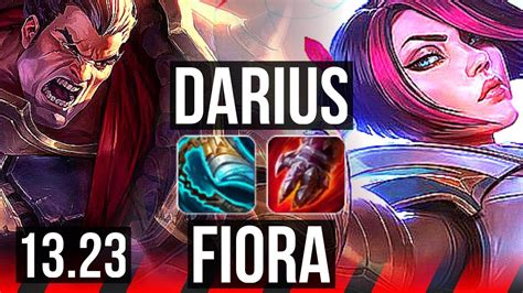 Darius Vs Fiora Top 2 3m Mastery 1600 Games 6 Solo Kills 7 1 1