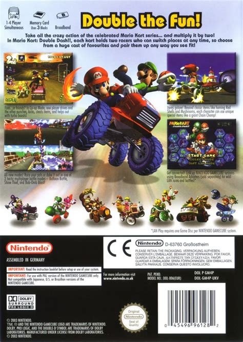 Mario Kart Double Dash Gamecube Box Cover Art Mobygames