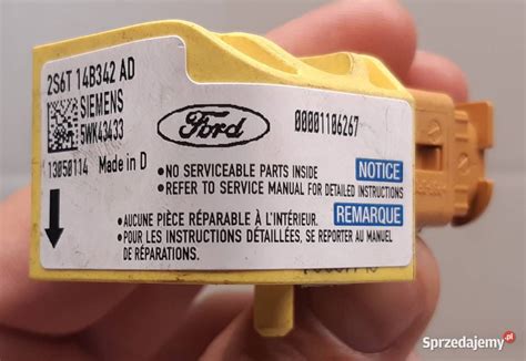 CZUJNIK SENSOR UDERZENIA FORD FIESTA MK6 FUSION 2S6T14B342AD Mielęcin