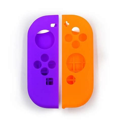 Violet Orange Coque De Protection En Silicone Souple Pour Manette