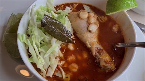 Red Chicken Pozole Using Bueno Brand Red Chile Puree Youtube