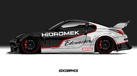 HD wallpaper: EDC Graphics, Nissan 350Z, JDM, Japanese cars, render ...