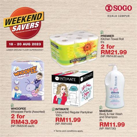 Aug Sogo Supermarket Weekend Savers Promotion