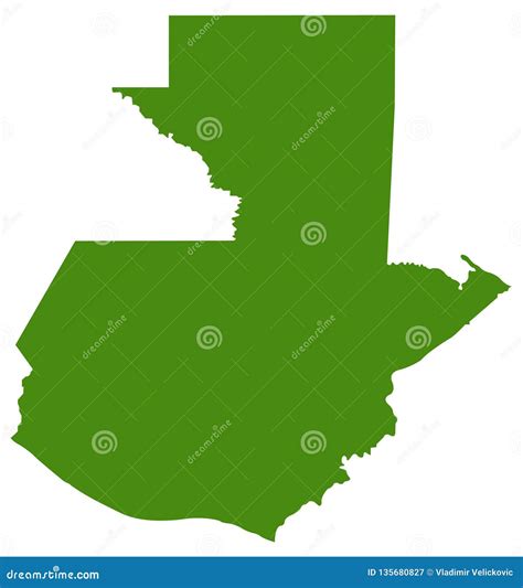 Guatemala Map - Republic of Guatemala Stock Vector - Illustration of