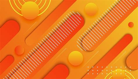 Premium Vector Orange Abstract Background With Shape Design Premium